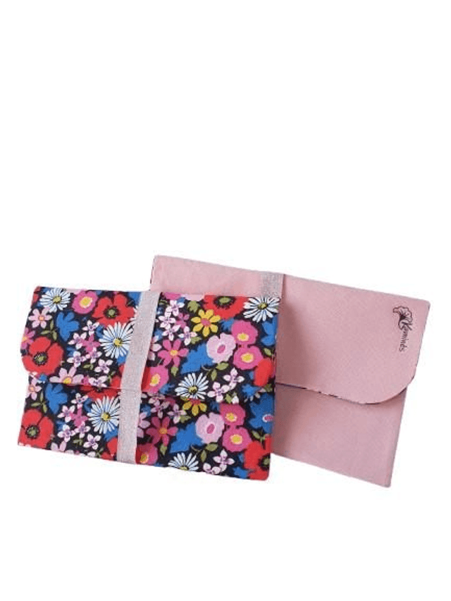 Pochette Jeannette Coton fleuri / Coton uni à personnaliser 