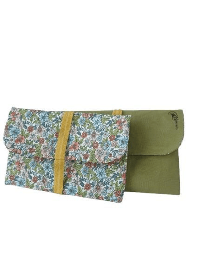 Pochette Jeannette Coton fleuri / Coton uni à personnaliser 