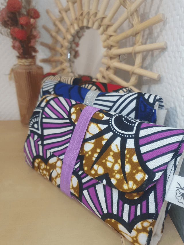 Pochette Tote bag wax à personnaliser