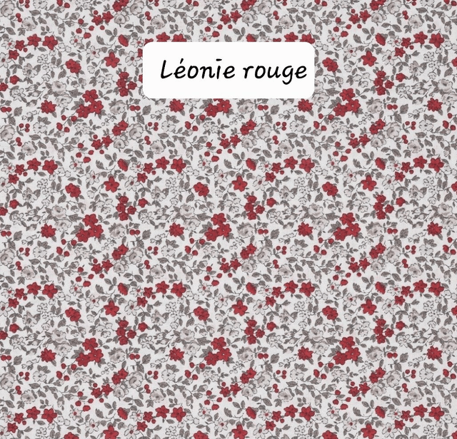 ETAPE 2 : choix du tissus intérieur en coton fleuri 