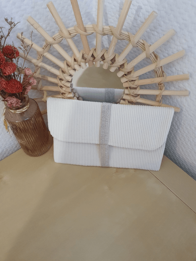 Jeannette Velours beige intérieur Marguerites