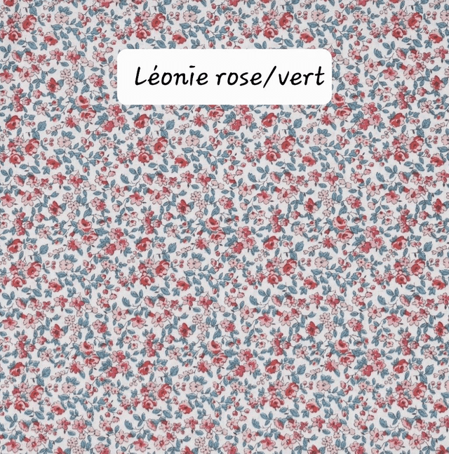 ETAPE 2 : choix du tissus intérieur en coton fleuri 