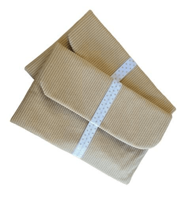 Pochette Jeannette Velours / Coton Fleuri à personnaliser   