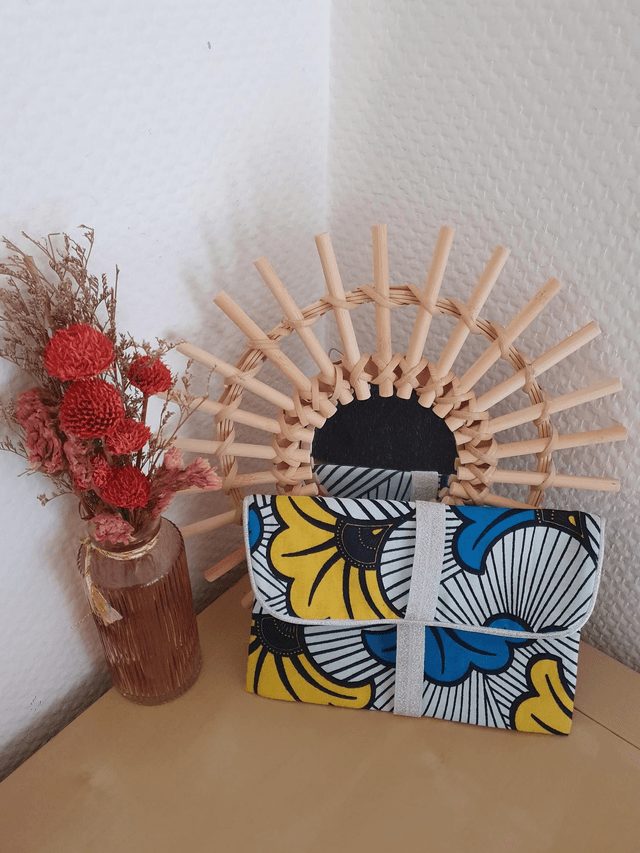 Jeannette Wax &#039;&#039;Fleurs Bleues et Jaunes&#039;&#039;