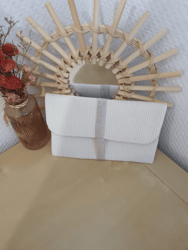 Jeannette Velours beige intérieur Marguerites